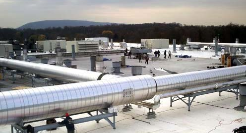 Hayden’s in-house crews installing a new Sarnafil roof system at the Anheuser-Busch production facility — completed 11 days ahead of schedule with zero disruption to operations.